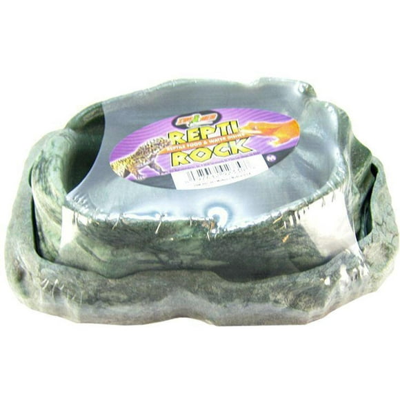 Zoo Med Combo Reptile Rock Food and Water Dish, Medium