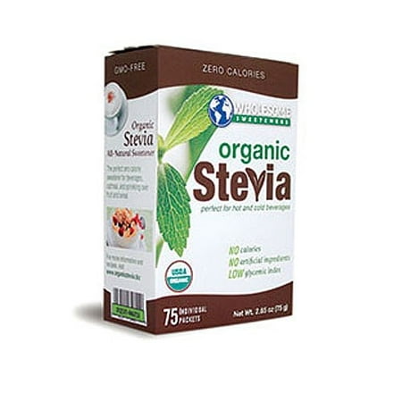 Wholesome Sweeteners Organic Stevia, 75 Count