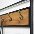 thumbnail image 4 of Pemberly Row 72" Industrial Metal and Wood Hall Tree in Barnwood, 4 of 7