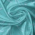 thumbnail image 5 of Ambesonne Abstract Valance Pack of 2, Creative Swirl Ornament, 42"X18", Pale Blue Shamrock Green, 5 of 5