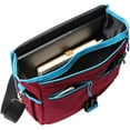 thumbnail image 4 of sixthreezero Bicycle Pannier Bag Rear Rack Trunk with Waterproof, Clip On Frame Mount, Shoulder Strap, Burgundy, Red and Blue, 4 of 6
