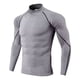 thumbnail image 1 of Playera Licra Deportiva Gym Compresión Cuello Ruso, 1 of 8