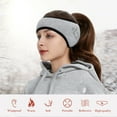 thumbnail image 4 of Orejeras más cálidas para invierno plegables cálidas para clima frío orejeras para exteriores suaves reflectantes, 4 of 8