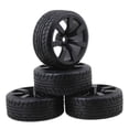 thumbnail image 1 of kusrkot 4 Pcs Pneus en Caoutchouc pour Voiture RC Remplacement Résistant à l'Usure Universel, 1 of 7