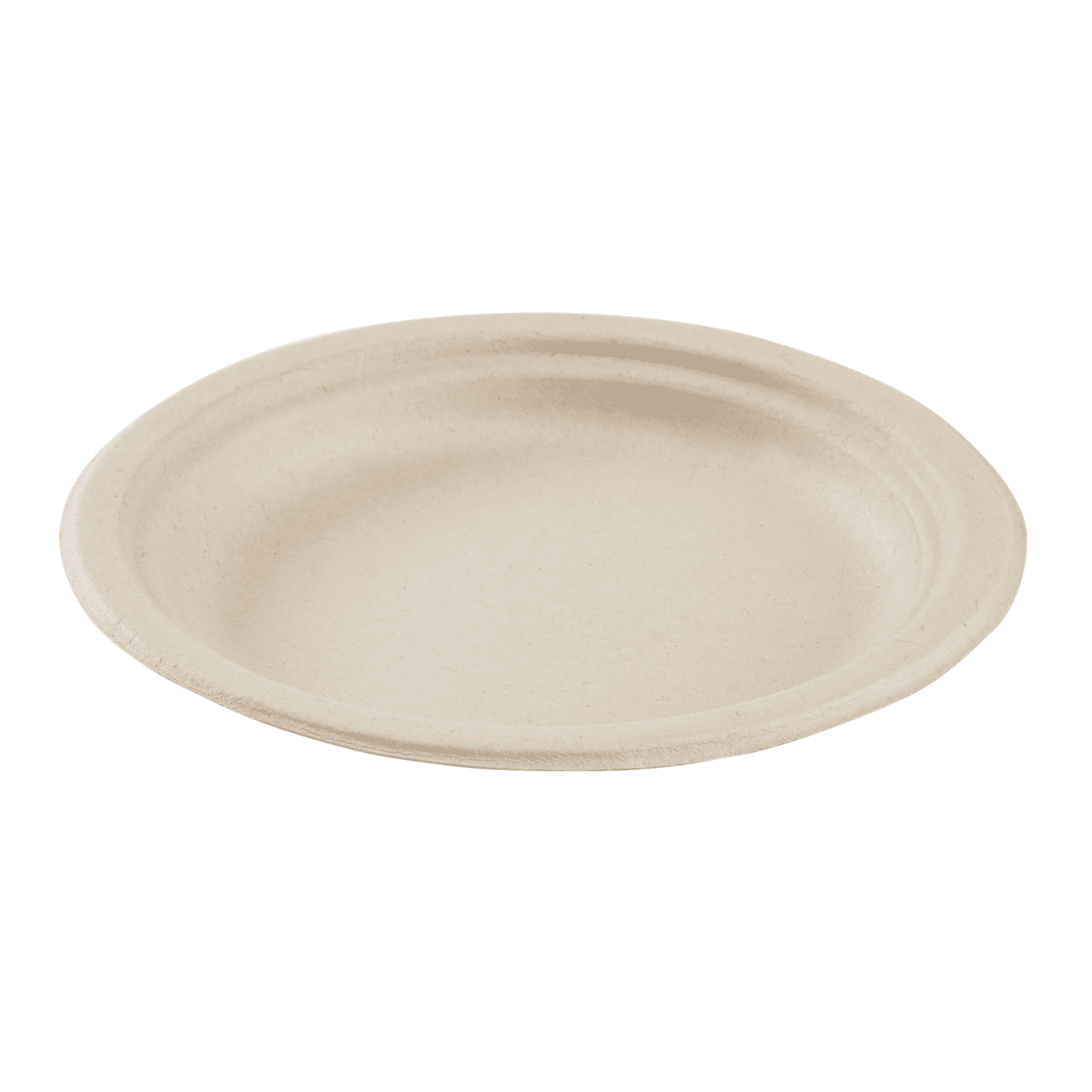 Karat Earth 6'' Paper Round Plates, Molded Fiber, Natural - 1,000 pcs