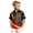 A Grey, variant on Toddler Boys Eagle Graphic Short Sleeve T Shirt Breathable Collared Tee Top Germany Letter Stripe Print Soccer Fans Tee Tops