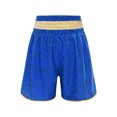 thumbnail image 4 of TiaoBug Kids Muay Thai Boxing Shorts with Gold Dragon Print Elastic Waist Fight Shorts for Training Competition Blue 14, 4 of 7