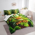thumbnail image 3 of Castle Fairy Kids Animal Frog Twin Bedding Sets,Flying Butterflies Bedding Comforter Set, 3 of 8