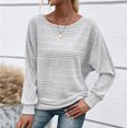 thumbnail image 2 of Fall Outfits for Women 2025! Comdrip Women's Sweaters off The Shoulder 2025 Fall Batwing Casual Loose Fashion Sweater Pullovers Long Sleeve Shirts for Women Grey L, 2 of 5