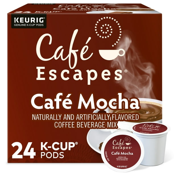 Café Escapes Café Mocha Keurig SingleServe KCup Pods, 24 Count