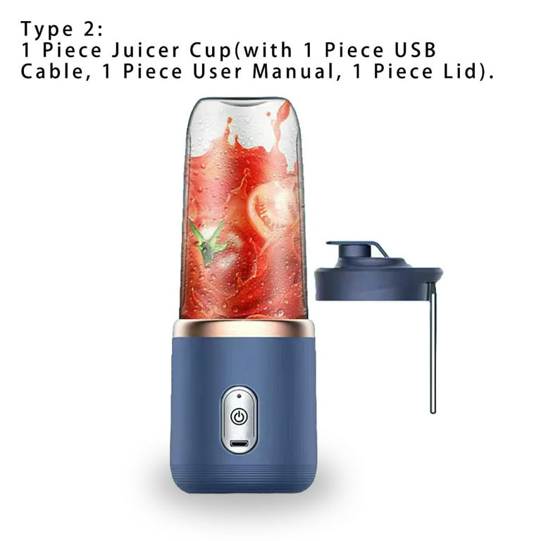 Cheap 400ml Portable Electric Juicer Fruit Juice Cup USB Rechargeable  Automatic Small Fruit Squeezer Food Mixer Ice Crusher Portable Juicer  Machine