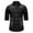 Black, variant on Mens Casual Button Down Shirts Slim Fit Long Sleeve Denim Textured Shirt Wrinkle-Free Dress Shirts Black XXL
