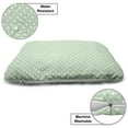 thumbnail image 3 of Polka Dot Pet Bed, Classic Old Fashioned Repeated Circles Round Forms Retro Illustration, Resistant Pad for Dogs and Cats Cushion with Removable Cover, 24" x 39", Mint Green and White, by Ambesonne, 3 of 4