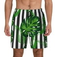 thumbnail image 3 of Uemuo Palm Greenery Pattern Mens Swim Trunks Quick Dry Board Shorts with Mesh Lining, Stretch Beach Shorts Quick Dry No-Chafing Board Shorts-XX-Large, 3 of 9