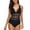 Black, variant on VBVC Women Push Up Bandage Padded One Piece Swimsuit Deep V Neck Bikini Bathing Suit
