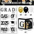 thumbnail image 2 of Nrnio 2025 Graduation Party Decorations , 4pcs Black Graduation Balloon Cardboard Boxes with GRAD 2025 Letter for Class of 2025 High School and College Graduation Party Decorations Supplies, 2 of 8