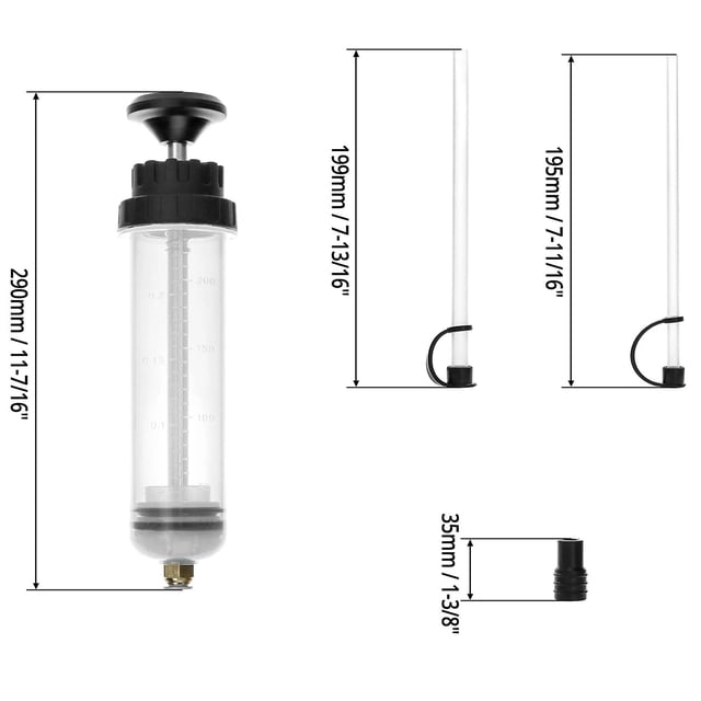 Car Fluid Extractor Syringe Action for Extracting Fluid Dispensing Tanks Automotive Gear Pump Oil Brake Fluid Extractor~20128