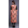 thumbnail image 4 of Bimba Rayon Printed StraightLong KurtisFor Women Panel Kurta Summer Tunic, 4 of 6