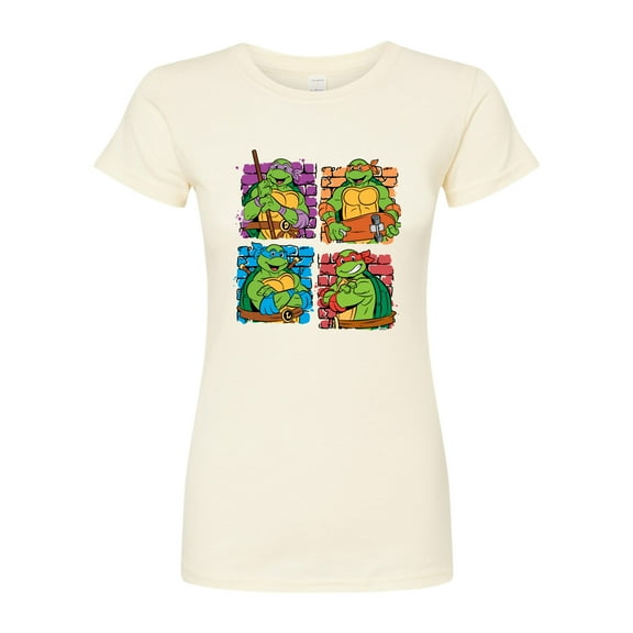 Teenage Mutant Ninja Turtles - Bricks - Juniors Fitted Graphic T-Shirt