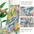 thumbnail image 5 of Yayeee 2 Pack Dining Chair Covers Stretch Parson Chairs Slipcovers Seat Protector, Green Mountains, 5 of 6