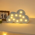 thumbnail image 5 of Independence Day Cloud Prop Light, LED Cloud Table Lamp, Battery Powered Decorative Lighting, Wedding Holiday Party Decor, Blue Ambient Lamp, 5 of 6