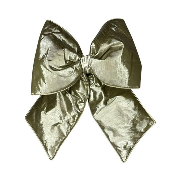 Vickerman QTX24057 18 x 23 in. Metallic Christmas Bow, Champagne