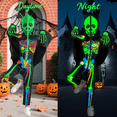 thumbnail image 3 of Hotiary Children's Glow in the Dark Holiday Outfits Hooded Jumpsuit Bodysuit + Gloves Set, Size 3-10 Years, 3 of 7