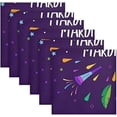 thumbnail image 6 of Dreamtimes Mardi Gras Cloth Napkins Set of 1, Oversized Washable Reusable Polyester Dinner Table Napkins for Family, Restaurant, Party Decor, 20 x 20 Inch, 6 of 7