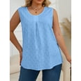 thumbnail image 3 of Oryer Womens Plus Size Tank Tops Loose Fit Tunic Blouses Sleeveless Tops, 3 of 6