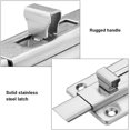 thumbnail image 5 of pernos de puerta, pestillo de puerta de acero inoxidable, bloqueo de pestillo de seguridad con 12 tornillos para puertas empotradas, dormitorio, baño, inodoro, 5 of 5