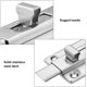thumbnail image 5 of pernos de puerta, pestillo de puerta de acero inoxidable, bloqueo de pestillo de seguridad con 12 tornillos para puertas empotradas, dormitorio, baño, inodoro, 5 of 5