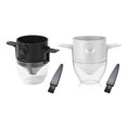 thumbnail image 4 of Batería de Cocina Cesta de taza de filtro de cápsula de café con infusor de té de goteo de café plegable (negro) Wdftyju Libre de BPA, 4 of 9