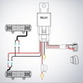 thumbnail image 3 of Nilight NI -WA 07 LED Light Bar Wiring Harness Kit SASQUATCH LIGHTS 12V 5Pin Rocker Laser On off Waterproof Switch Power Relay Blade Fuse-2 Lead,2 Years Warranty, 3 of 9