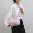 thumbnail image 3 of Bolso Hobo Hinchado Mano Plisado para Mujer Suave Al Aire Libre, 3 of 9