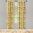 thumbnail image 3 of Ambesonne Jazz Music Curtains, Festival Instruments, Pair of 28"x63", Multicolor, 3 of 5