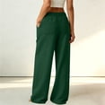 thumbnail image 5 of Oiangi Womens Tall Sweatpants Elastic Waist Baggy Sweat Pants Fall Casual Comfy Pockets Trousers for Daily Wear Army Green L, 5 of 6