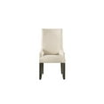 thumbnail image 3 of Kingfisher Lane Linen Fabric Cream Dining Arm Chair Rectangular 45"H, 3 of 6