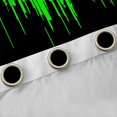 thumbnail image 4 of Homewish Neon Stripe Black Out Curtains,Modern Geometric Print Curtains Pack of 2 (42x63 Each),Green Black Bedroom Curtains For Girls Boys,Ultra Soft Home Decor, 4 of 6