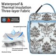 thumbnail image 2 of Peony Insulated Lunch Box Teen Reusable Lunch Tote Bag Fit Most Bento Boxes Portable Lunch Bag Work Travel, 2 of 6