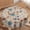 Multi Color, variant on Odenmar 70 Inch Round Tablecloth, Colorful Boho Floral Table Cover, Retro Flower Print Waterproof Washable Polyester Tablecloth for Dining Kitchen Party Outdoor Decor
