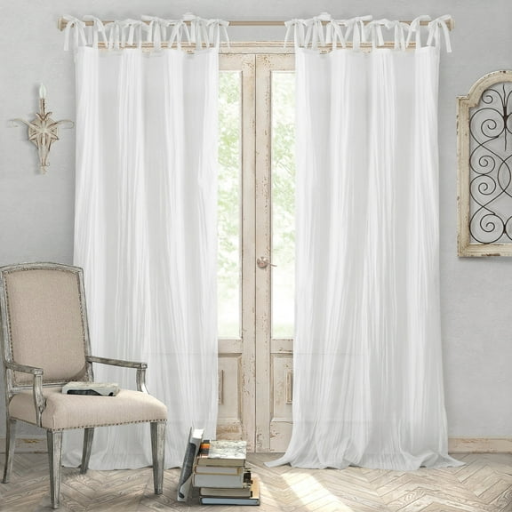 Elrene  Jolie Tie-top Curtain Panel