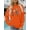 Orange, variant on EchfiProm Womens Long Sleeve Tops Floral Pullover Beige Fall Loose Sweatshirt for Ladies