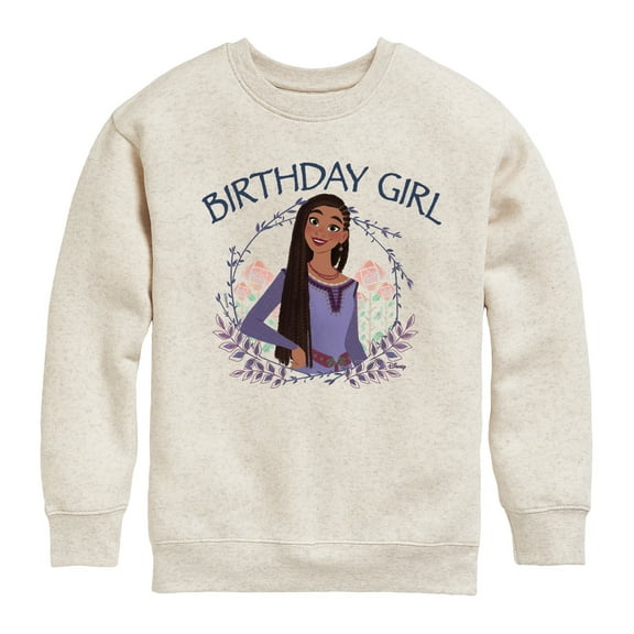 Disney Wish - Celebration - Birthday Girl - Toddler & Youth Crewneck Fleece Sweatshirt