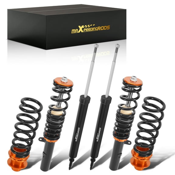 maXpeedingrods Coilovers for BMW 3 Series E90 E91 E92 E93 2005-2013, Height Adjustable Coilovers Suspension Kit Struts, Preset Damping Shock Absorber, Lowering Kit, Black