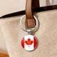 thumbnail image 4 of Llavero con hoja de arce canadiense, colgante de cristal y mosquetón metálico; resistente, ideal para decorar llaves y maletas; regalo patriótico para familiares y amigos, 4 of 4