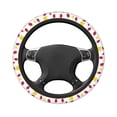 thumbnail image 3 of Balery Strawberry and Lemon print Steering Wheel Covers Elastic Skidproof Steering Wheel Protective Cover Case for Men Women Universal 15 Inches Cars Accessories, 3 of 8