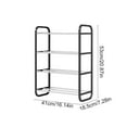 thumbnail image 3 of CQCYD Clearance under $5 Shoe Organizer - 4 Tier Shoe Rack Storage Shelf with Reinforced Frame - Shoe Rack for Closet, Entryways, or Garages - Easy to Assemble Space-Saving Design, 3 of 6