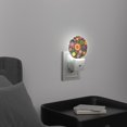 thumbnail image 3 of Night Lights Plug Into Wall, Abstract Flower Of Numerous Flower Patterns LED Night Lights Lamp with Dusk to Dawn Sensor for Kids Room, Bedroom, Bathroom, Kitchen, Hallway, 3 of 4