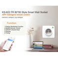 thumbnail image 4 of Smart Wall Socket -622 European France Physical Keys Turn On and Off Wifi Tuya Smart Remote Control EU Plug, 4 of 5