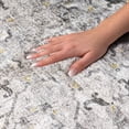 thumbnail image 3 of Addison Rugs Dream Shag Premium Machine Washable Traditional Ornate Fog Rectangle Rug, 3' x 5', 3 of 8